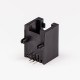 Female RJ14 Connector 1 Port Black R/A 6P4C Unshield Without LED 10PCS