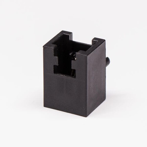 Female RJ14 Connector 1 Port Black R/A 6P4C Unshield Without LED 10PCS