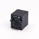 6P6C RJ25 Connector Straight Plastic Black Single Port Through Hole 6P6C RJ25 Connector Straight Plastic Black Single Port Through Hole