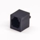 6P6C RJ25 Connector Straight Plastic Black Single Port Through Hole 30pcs 6P6C RJ25 Connector Straight Plastic Black Single Port Through Hole 30pcs