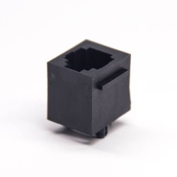 6P6C RJ25 Modular Connector Unshielded without Filtered Plastic Through Hole 180 Degree