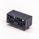 2 Port RJ45 90 Degree Black Plastic 8P8C Network Connector DIP Type 2 Port RJ45 90 Degree Black Plastic 8P8C Network Connector DIP Type