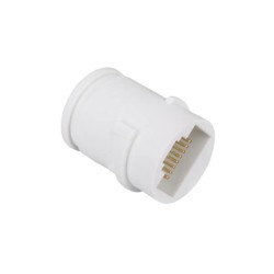 2pcs RJ45 Waterproof Connector White 8P8C Female Network