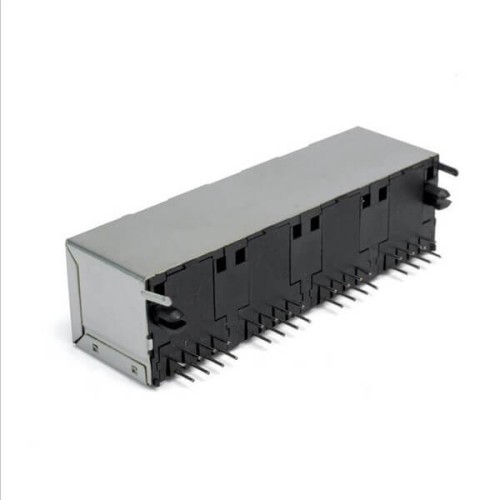 4 Port RJ45 Connector 8 Pin Shiled Network Modular 8P8C R/A without Led 4 Port RJ45 Connector 8 Pin Shiled Network Modular 8P8C R/A without Led