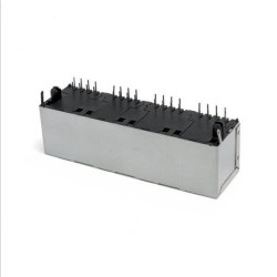 4 Port RJ45 Connector 8 Pin Shiled Network Modular 8P8C R/A without Led