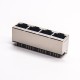 4 Port RJ45 Jack 180 Degree Shielded Connector Through Hole PCB Mount 4 Port RJ45 Jack 180 Degree Shielded Connector Through Hole PCB Mount