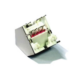 45 Angle RJ45 Connector 8p8c Single Port PCB Ethernet Female Shielded With LED