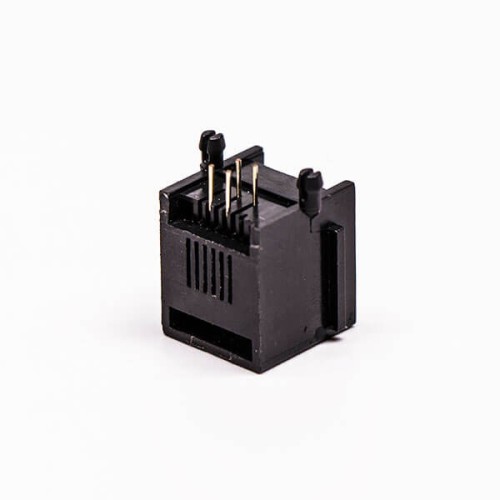 5pcs Female RJ45 Connectors 1 Port 6P White Right Angle Gold Plated Without LED 5pcs Female RJ45 Connectors 1 Port 6P White Right Angle Gold Plated Without LED