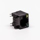 5pcs RJ45 8 Pin Connector Female 1 Port Black R/A Unshield With LED for PCB 5pcs RJ45 8 Pin Connector Female 1 Port Black R/A Unshield With LED for PCB