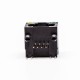 5pcs RJ45 8 Pin Connector Female 1 Port Black R/A Unshield With LED for PCB 5pcs RJ45 8 Pin Connector Female 1 Port Black R/A Unshield With LED for PCB