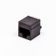 5pcs RJ45 Female 180 Degree Connector 1 Port 8P Black Unshield Without LED 5pcs RJ45 Female 180 Degree Connector 1 Port 8P Black Unshield Without LED