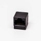 5pcs RJ45 Female 180 Degree Connector 1 Port 8P Black Unshield Without LED 5pcs RJ45 Female 180 Degree Connector 1 Port 8P Black Unshield Without LED