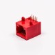 5pcs RJ45 Female Jack 90 Degree Connector 1 Port 8P8C Red Unshield Without LED 5pcs RJ45 Female Jack 90 Degree Connector 1 Port 8P8C Red Unshield Without LED