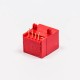 5pcs RJ45 Female Jack 90 Degree Connector 1 Port 8P8C Red Unshield Without LED 5pcs RJ45 Female Jack 90 Degree Connector 1 Port 8P8C Red Unshield Without LED