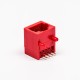 5pcs RJ45 Female Jack 90 Degree Connector 1 Port 8P8C Red Unshield Without LED 5pcs RJ45 Female Jack 90 Degree Connector 1 Port 8P8C Red Unshield Without LED