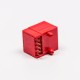 5pcs RJ45 Female Jack 90 Degree Connector 1 Port 8P8C Red Unshield Without LED 5pcs RJ45 Female Jack 90 Degree Connector 1 Port 8P8C Red Unshield Without LED