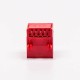 5pcs RJ45 Female Jack 90 Degree Connector 1 Port 8P8C Red Unshield Without LED 5pcs RJ45 Female Jack 90 Degree Connector 1 Port 8P8C Red Unshield Without LED