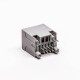 5pcs RJ45 Female PCB Connector 1 Port Gray Unshield and With LED for PCB 5pcs RJ45 Female PCB Connector 1 Port Gray Unshield and With LED for PCB