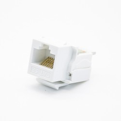 8P8C Modular Connectors Unshielded Single Port White CAT5E PCB Mount Network Module