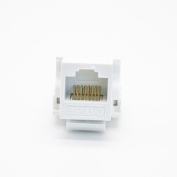 8P8C Modular Connectors Unshielded Single Port White CAT5E PCB Mount Network Module