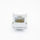 8P8C Modular Connectors Unshielded Single Port White CAT5E PCB Mount Network Module 8P8C Modular Connectors Unshielded Single Port White CAT5E PCB Mount Network Module
