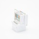 8P8C Modular Connectors Unshielded Single Port White CAT5E PCB Mount Network Module 8P8C Modular Connectors Unshielded Single Port White CAT5E PCB Mount Network Module