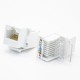 8P8C Modular Connectors Unshielded Single Port White CAT5E PCB Mount Network Module 8P8C Modular Connectors Unshielded Single Port White CAT5E PCB Mount Network Module