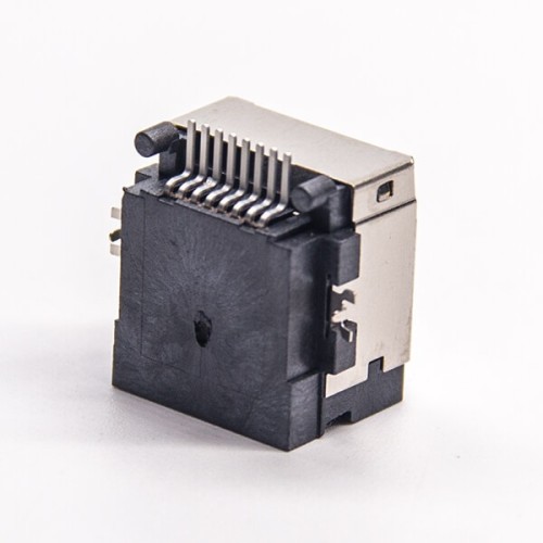 8P8C Modular Jack Connector Right Angled Offset PCB Mount SMT Shielded RJ45 20pcs 8P8C Modular Jack Connector Right Angled Offset PCB Mount SMT Shielded RJ45 20pcs
