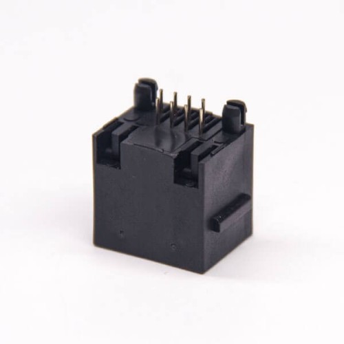8P8C RJ45 Connector 180 Degree DIP Type Single Port Through Hole 8P8C RJ45 Connector 180 Degree DIP Type Single Port Through Hole