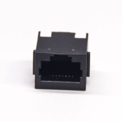 8P8C RJ45 Connector 180 Degree DIP Type Single Port Through Hole