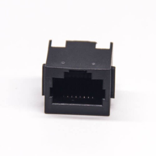 8P8C RJ45 Connector 180 Degree DIP Type Single Port Through Hole 8P8C RJ45 Connector 180 Degree DIP Type Single Port Through Hole