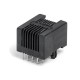 90Degree RJ45 Network Interface 8P8C Black Plastic Connector Jack 20pcs