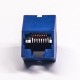 Angled RJ45 Socket Dark Blue Plastic without LED DIP Type Unshielded Ethernet Connector Angled RJ45 Socket Dark Blue Plastic without LED DIP Type Unshielded Ethernet Connector