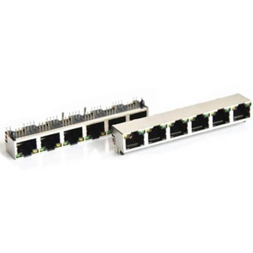 Best RJ45 6 Port Connectors Multi-port 1x6 Modular Jack Shield With Lights Best RJ45 6 Port Connectors Multi-port 1x6 Modular Jack Shield With Lights