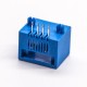 Blue RJ45 Connector 8p8c Right Angled Through Hole Unshielded Jack 20pcs Blue RJ45 Connector 8p8c Right Angled Through Hole Unshielded Jack 20pcs