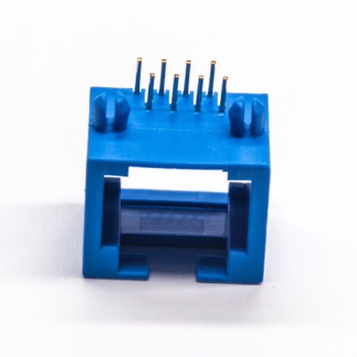 Blue RJ45 Connector 8p8c Right Angled Through Hole Unshielded Jack 20pcs Blue RJ45 Connector 8p8c Right Angled Through Hole Unshielded Jack 20pcs
