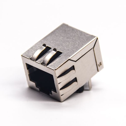Buy RJ45 Connectors 8P8C 90 Degree with EMI Shielded Jack DIP for PCB Mount
