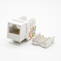 CAT3 RJ11 90°Angled Panel Mount Unshielded Single Port RJ11 Jack Telephone Interface