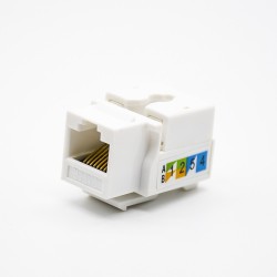 Cat5e Keystone Jack 90 Degree UTP Through Hole 8P8C Single Port RJ45 Network Module