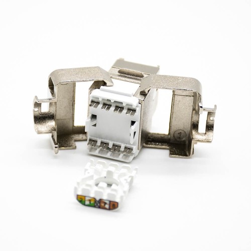 Cat5e RJ45 Jack Single Port Unshielded Through Hole Angled Network Module Cat5e RJ45 Jack Single Port Unshielded Through Hole Angled Network Module