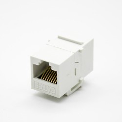 Cat5e RJ45 Keystone Jack Single Port Straight Unshielded 8P8C Network Socket
