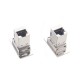 Cat5e RJ45 Modular Coupler Shielded RJ45 (8x8) Panel Mount Style Cat5e RJ45 Modular Coupler Shielded RJ45 (8x8) Panel Mount Style