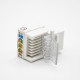 Cat5e RJ45 Modular Jack Toolless Unshielded Keystonge Jack Angled Single Port Cat5e RJ45 Modular Jack Toolless Unshielded Keystonge Jack Angled Single Port