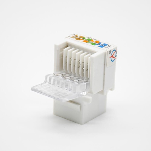 Cat5e RJ45 Modular Jack Toolless Unshielded Keystonge Jack Angled Single Port Cat5e RJ45 Modular Jack Toolless Unshielded Keystonge Jack Angled Single Port