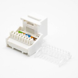 Cat5e RJ45 Modular Jack Unshielded Toolless 8P8C Angled Network Connector