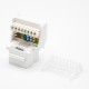 Cat5e RJ45 Modular Jack Unshielded Toolless 8P8C Angled Network Connector Cat5e RJ45 Modular Jack Unshielded Toolless 8P8C Angled Network Connector