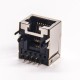 Cat6 8p8c Modular Connectors Single Port with EMI Network Connector Through Hole Cat6 8p8c Modular Connectors Single Port with EMI Network Connector Through Hole