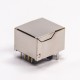 Cat6 8p8c Modular Connectors Single Port with EMI Network Connector Through Hole Cat6 8p8c Modular Connectors Single Port with EMI Network Connector Through Hole