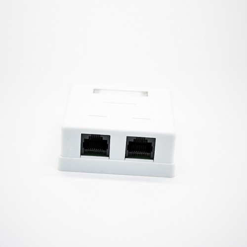 Cat6 8P8C Modular Connectors Unshielded PCB Mount Dual Port Desktop Network Interface Cat6 8P8C Modular Connectors Unshielded PCB Mount Dual Port Desktop Network Interface
