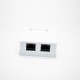 Cat6 8P8C Modular Connectors Unshielded PCB Mount Dual Port Desktop Network Interface Cat6 8P8C Modular Connectors Unshielded PCB Mount Dual Port Desktop Network Interface